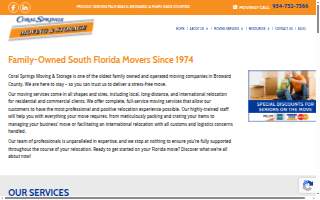Coral Springs Moving & Storage