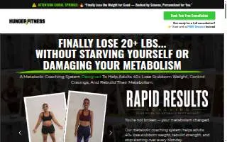 Hunger 4 Fitness website