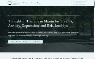 Terra Counseling Center website