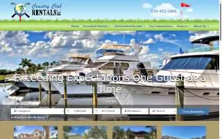 Country Club Rentals website