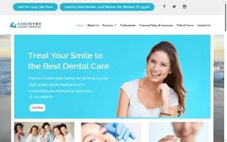 Country Isles Dental website