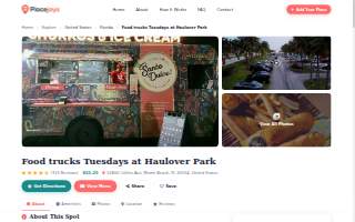 Food trucks Tuesdays at Haulover Park