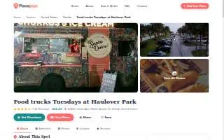 Food trucks Tuesdays at Haulover Park website