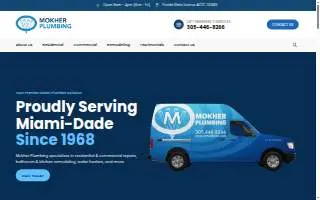 Mokher Plumbing of Country Walk website