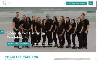 Crestview Family Dentistry website