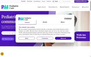 Pediatric Therapy Center website
