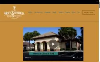 Holy Smokes Cutler Bay website