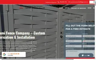 Osuna Ornamental- Fence Company Miami website