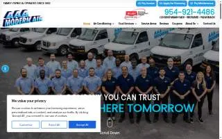 AAA Modern Air website