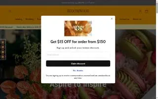 BloomNook Flowers website