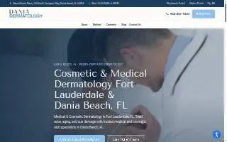 Dania Dermatology website