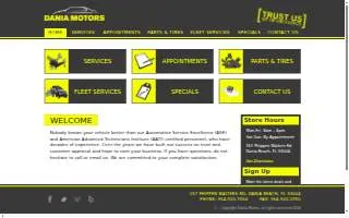 Dania Motors website