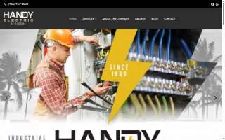 Handy Electric of Florida website