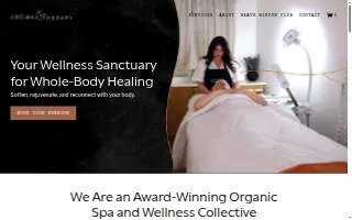 Arohma Therapy website
