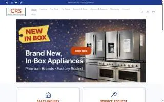 CRS Appliance of Davie website