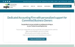 OQBC Accounting Solutions Now website