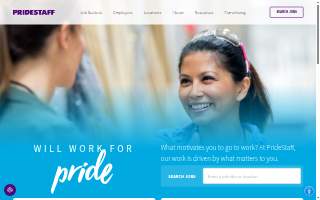 PrideStaff website