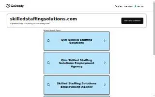 Skilled Staffing of Davie website