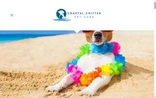 Coastal Critter Pet Care of Daytona Beach website