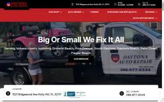 Daytona Auto Repair website