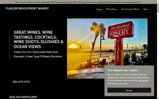 Flagler Beachfront Winery of Daytona Beach website