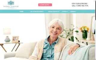 Magnolia Manor Assisted Living website