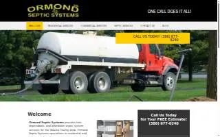 Ormond Septic Systems website
