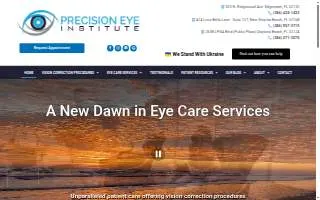 Precision Eye Institute website