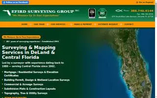 Efird Surveying Group Inc of DeBary website