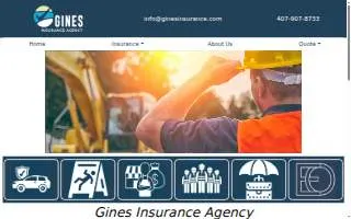 Gines Insurance Agency website