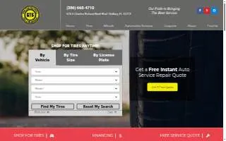 Gus Tire Services website