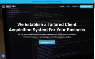 Elite Web Consulting website