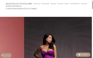 Jennifer Ubinas Photography website