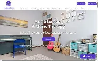 Beachside Music Lessons & Therapy website