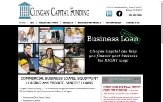 Clingan Capital Funding website