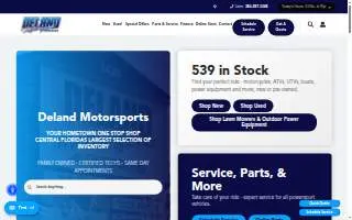 DeLand Motorsports & Outdoors website