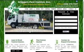Driggers Pest Control, Inc. website