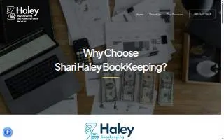 Haley Bookkeeping and Administrative Services website