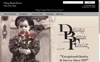 Delray Beach Florist website