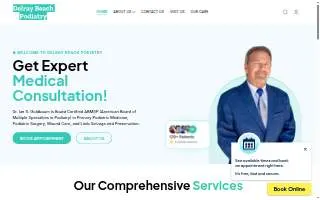 Delray Beach Podiatry website