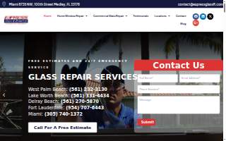 Express Glass & Board Up Sliding Glass Door & Window Repair