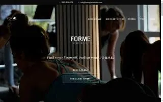 Forme Pilates Studio website