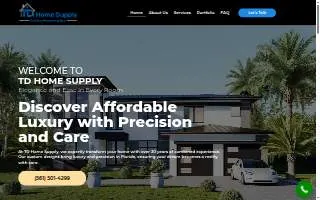 TD Home Supply - Home Remodeling website