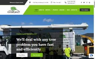 Clayton's Quality Tree Service LLC website