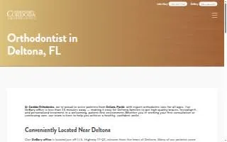 Cordoba Orthodontics of Deltona website