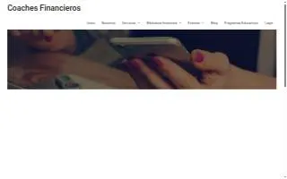 Coaches Financieros website