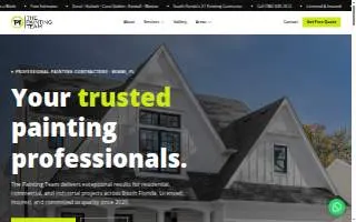 F&A Painting Services website