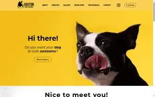 Gaston Mobile Grooming website