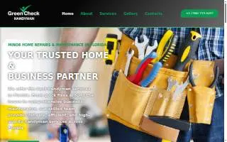 Green check handyman services website