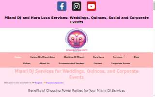 Power Parties DJs Lighting and Hora Locas of Miami